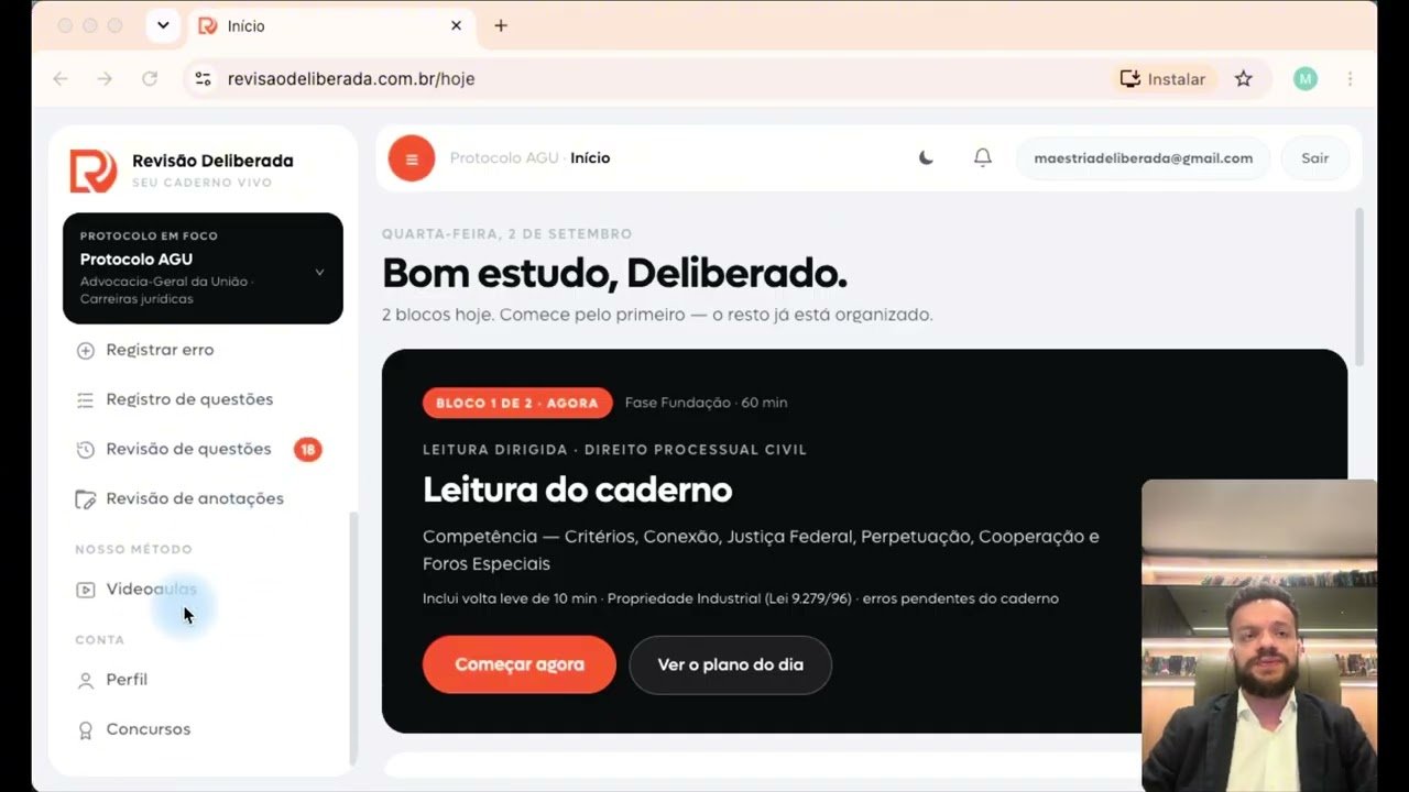 Demonstração da plataforma com o Prof. Adalberto Neto